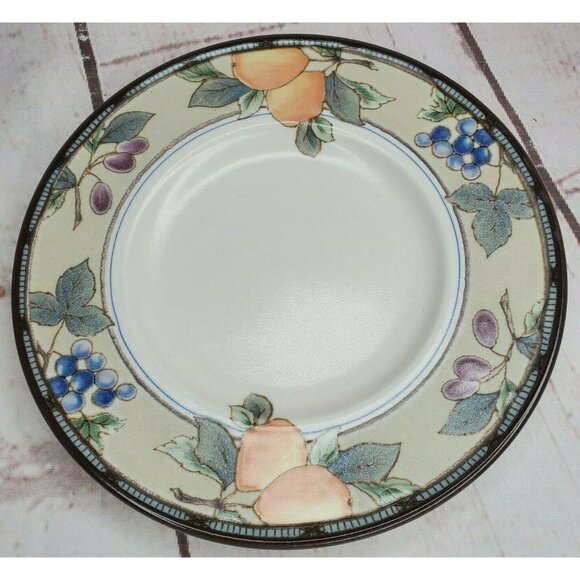 Mikasa Intaglio CAC29 Garden Harvest 3Pc Teacup Saucer And Bread Plate Set - Picture 10 of 12